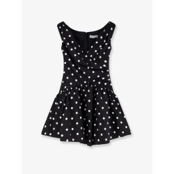 Polka-dots cotton mini dress