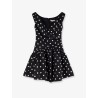Polka-dots cotton mini dress