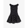 Polka-dots cotton mini dress