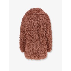 Faux shearling peacoat