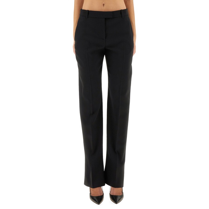WOOL GABARDINE TAILORED PANTS