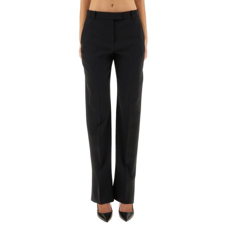WOOL GABARDINE TAILORED PANTS