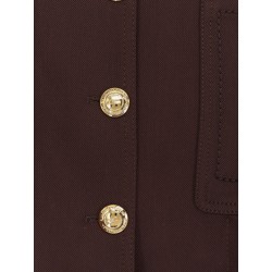 Cropped viscose jacket