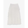 Flounced voile skirt