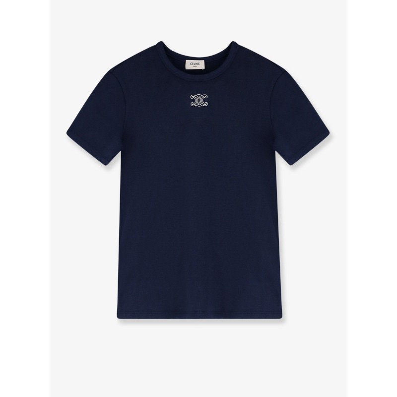 Cotton blend t-shirt with Triomphe logo