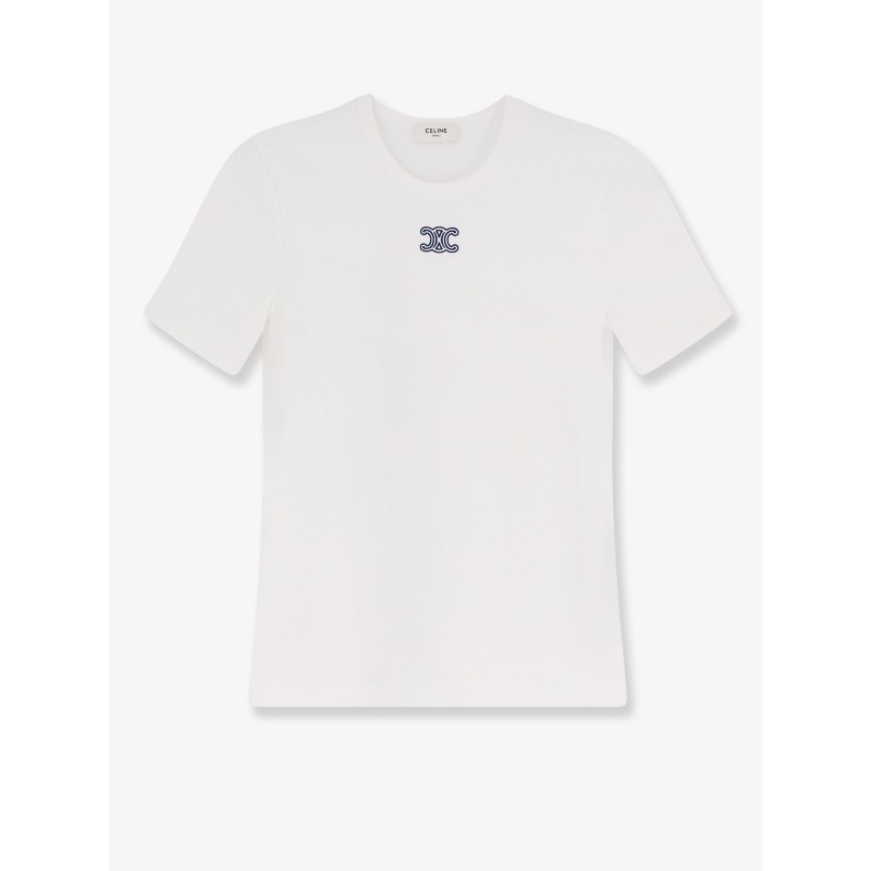 Cotton blend t-shirt with Triomphe logo