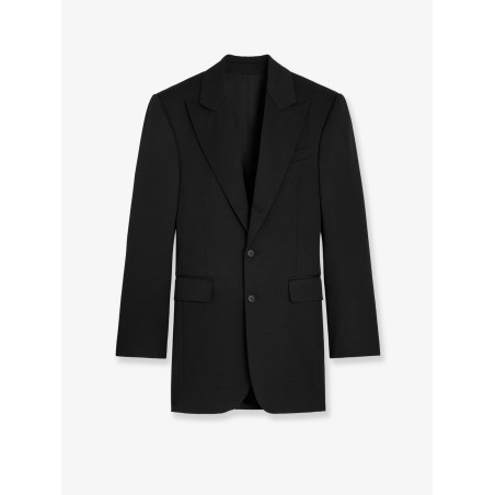 Single-breasted wool blazer