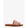 Woody linen sandals