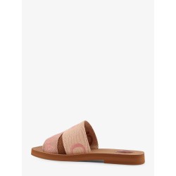 Woody linen sandals