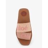 Woody linen sandals