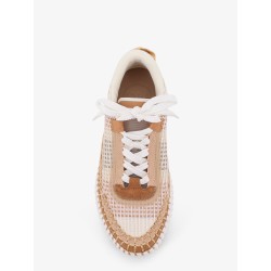 Mesh Nama low-top sneakers with suede inserts