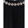 Lace top with rhinestones
