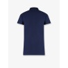 Cotton blend polo shirt with embroidered logo