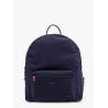 Nylon backpack with metal lettering logo