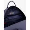 Nylon backpack with metal lettering logo