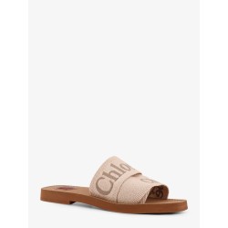 Woody linen sandals