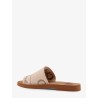Woody linen sandals