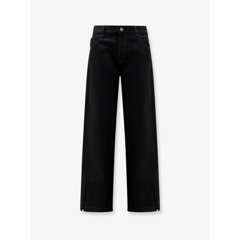 Black denim trousers