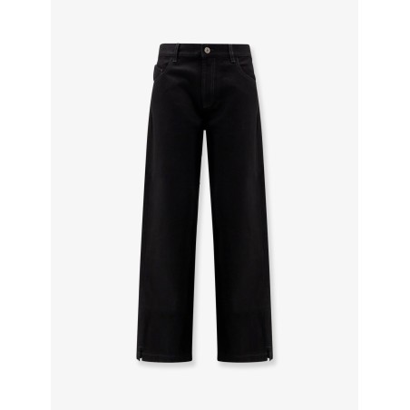 Black denim trousers
