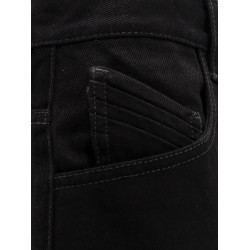 Black denim trousers