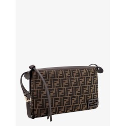 Simply Medium FF Jacquard Fabric crossbody bag