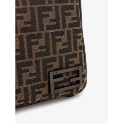 Simply Medium FF Jacquard Fabric crossbody bag