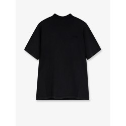 Cotton t-shirt with embroidered logo on the front