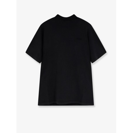 Cotton t-shirt with embroidered logo on the front