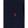 Cotton blend sweater with embroidered logo on the front