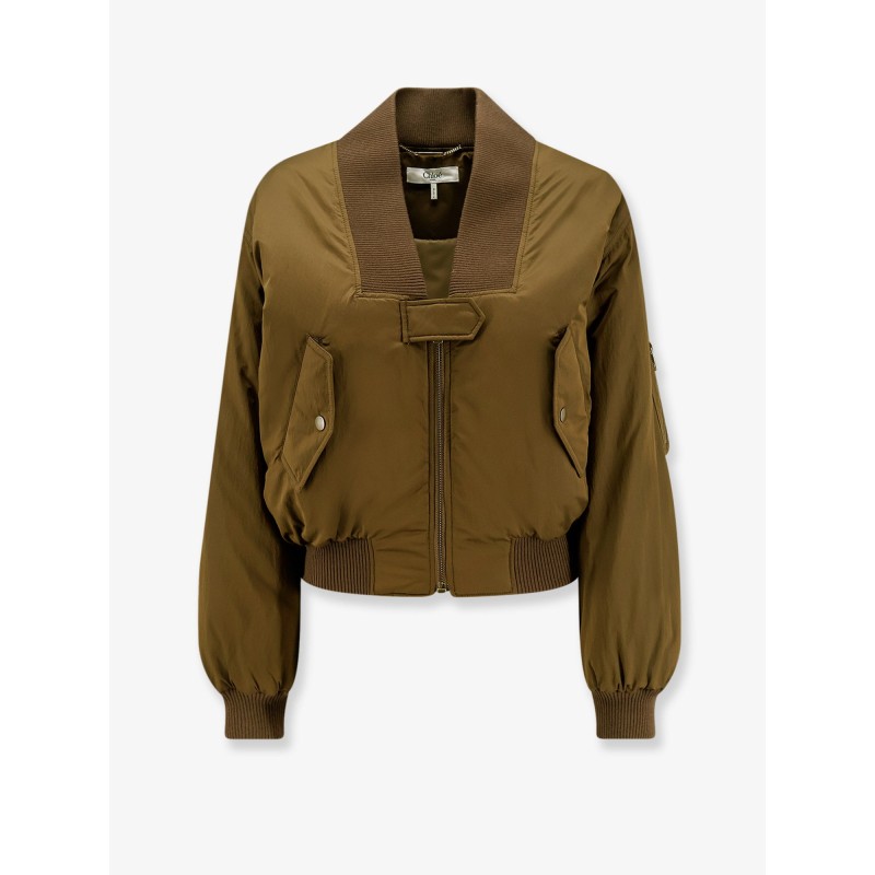 Nylon bomber jacket
