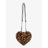 Le Coeur leopard haircalf shoulder bag