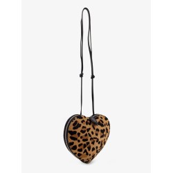 Le Coeur leopard haircalf shoulder bag