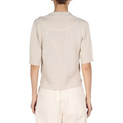 COTTON AND WOOL POLO SHIRT