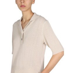 COTTON AND WOOL POLO SHIRT