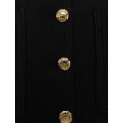 Cropped viscose jacket