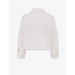 Cropped viscose jacket