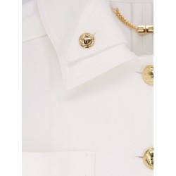 Cropped viscose jacket