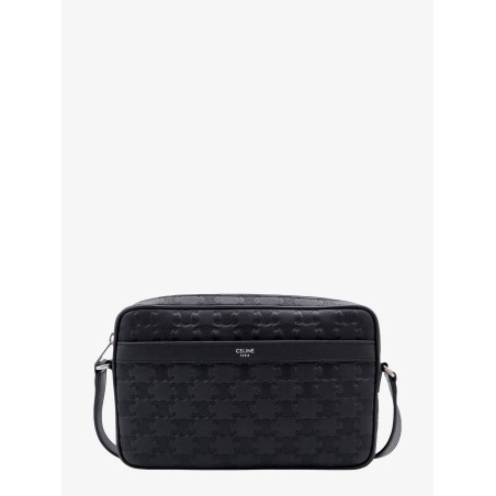 Triomphe logo leather Messenger crossbody bag