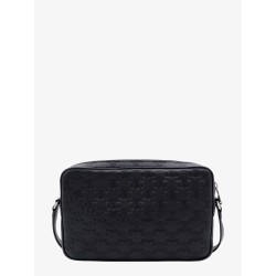 Triomphe logo leather Messenger crossbody bag