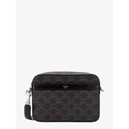 Coated canvas Messenger crossbody bag with Triomphe logo all-over