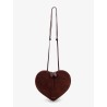 Suede Le Coeur crossbody bag