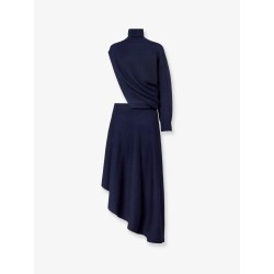 Cut-Out virgin wool dress