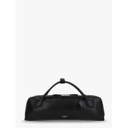 Le Teckel suede clutch bag