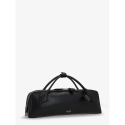 Le Teckel suede clutch bag