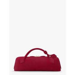 Teckel Clutch suede handbag