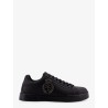 Leather sneakers with embossed side logo
