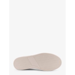 Leather sneakers with iconic stitching