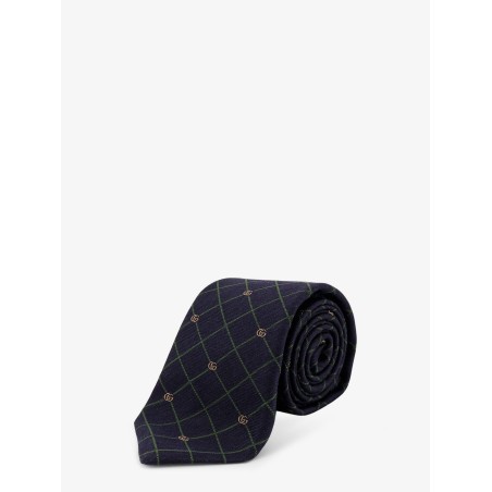 Griglia silk and wool tie