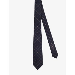 Griglia silk and wool tie