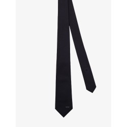 Gummy cotton and silk tie